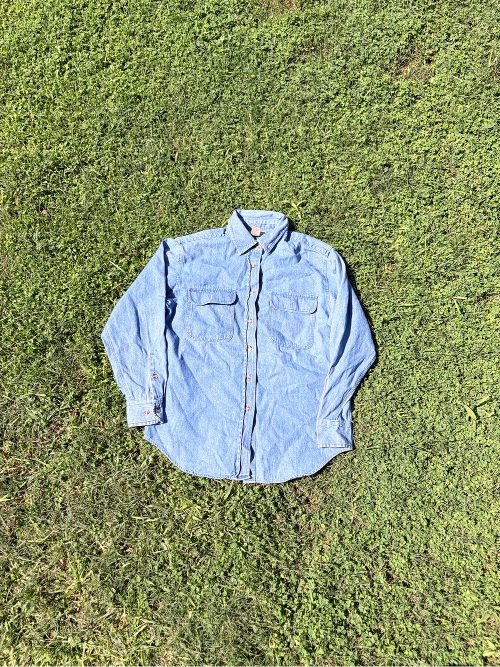 Cambridge Dry Goods Light Blue Button-Down Chambray Shirt